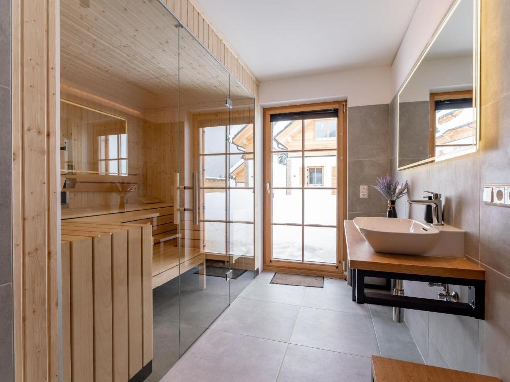 Kuchyň nebo kuchyňský kout v ubytování Alpenjoy Lodge