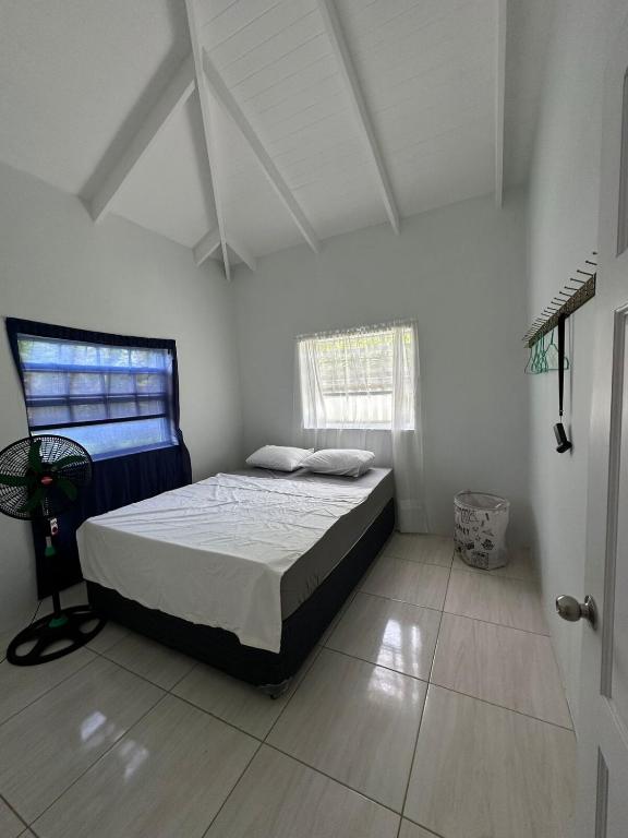 Postel nebo postele na pokoji v ubytování House Case en Bas Gros Islet