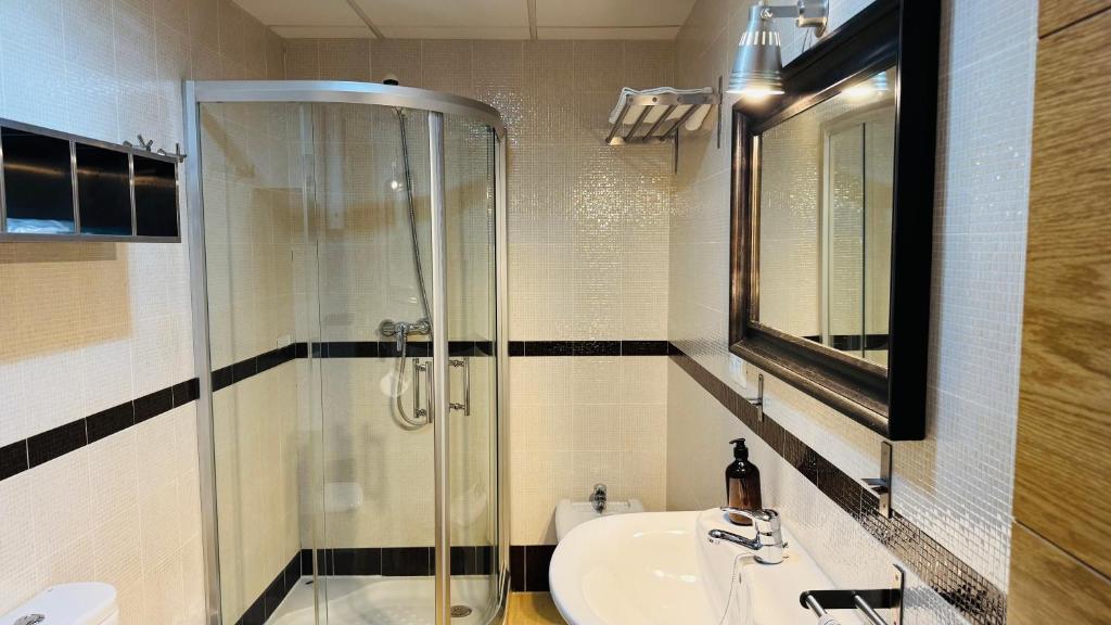 Koupelna v ubytování Apartamentos Alcazar de Baeza