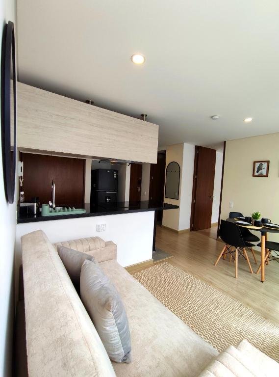 Kuchyň nebo kuchyňský kout v ubytování Apartamento Moderno Centro Internacional 2 Ambientes