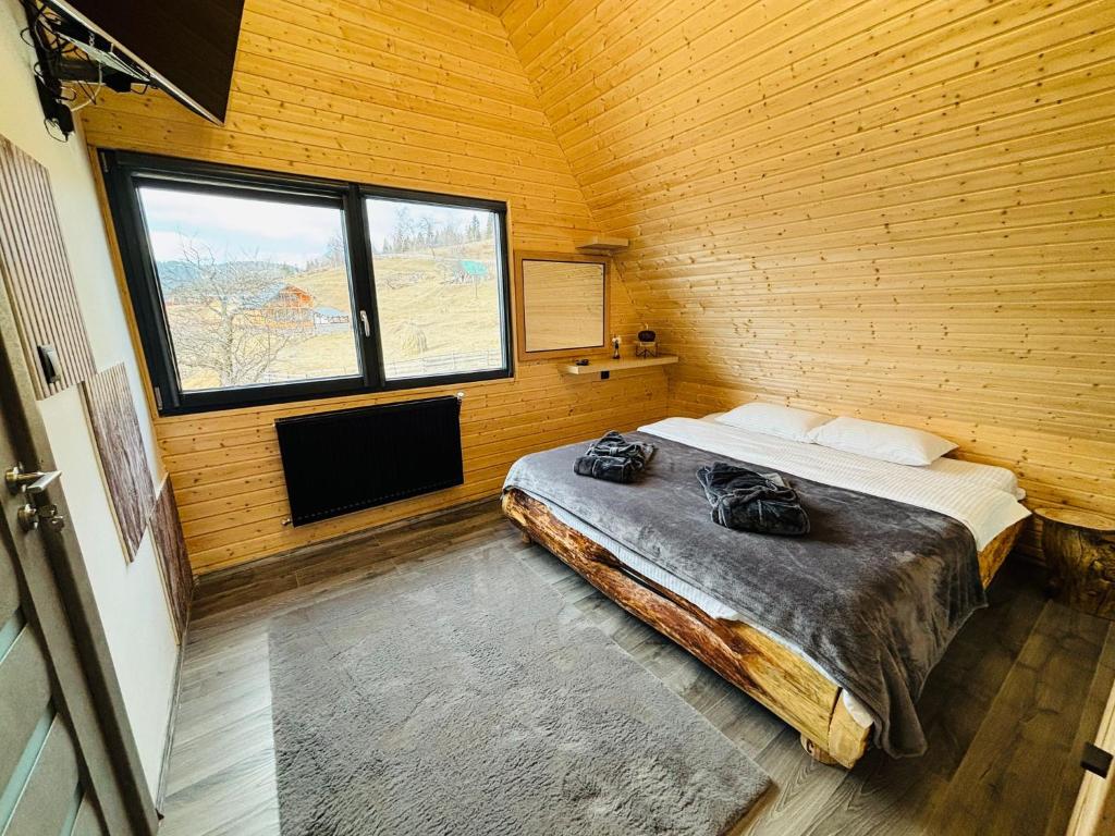 Postel nebo postele na pokoji v ubytování Cabana MIYA