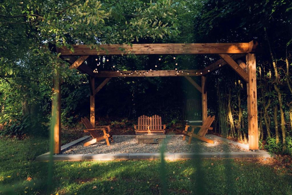 Zahrada ubytování Chalet de Botrange