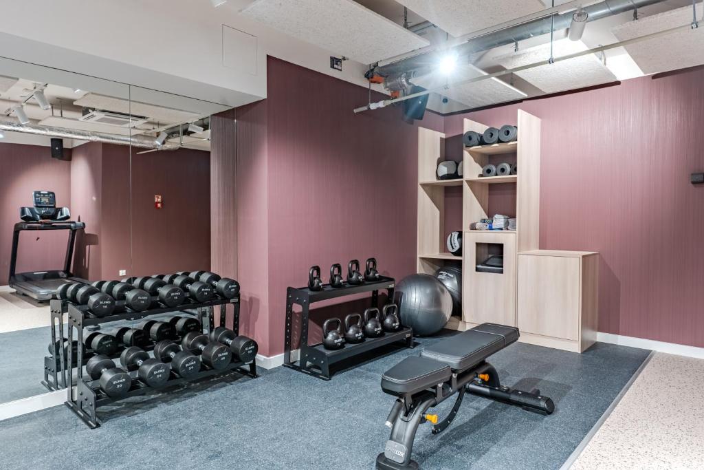 Fitness centrum a/nebo fitness zařízení v ubytování Noli Gdansk Riverside