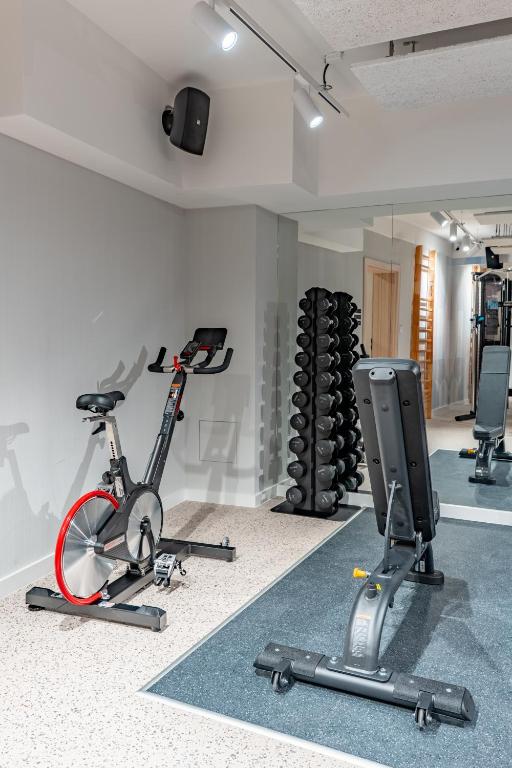Fitness centrum a/nebo fitness zařízení v ubytování Noli Gdansk Riverside