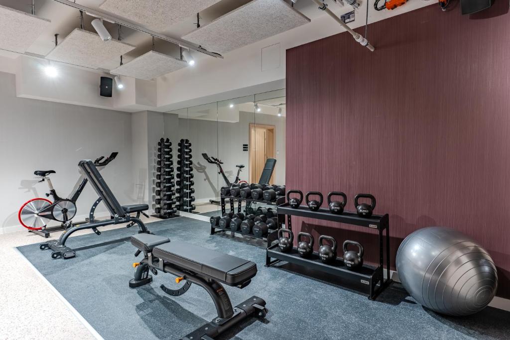 Fitness centrum a/nebo fitness zařízení v ubytování Noli Gdansk Riverside