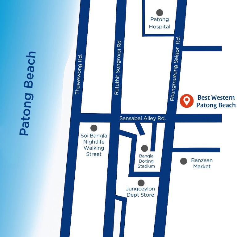 Certifikát, hodnocení, plakát nebo jiný dokument vystavený v ubytování Best Western Patong Beach