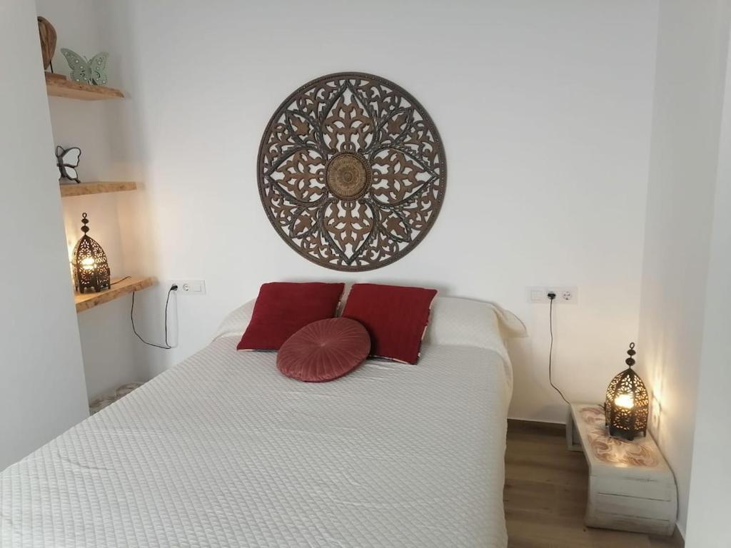 Ένα ή περισσότερα κρεβάτια σε δωμάτιο στο Apartamento en San Fernando