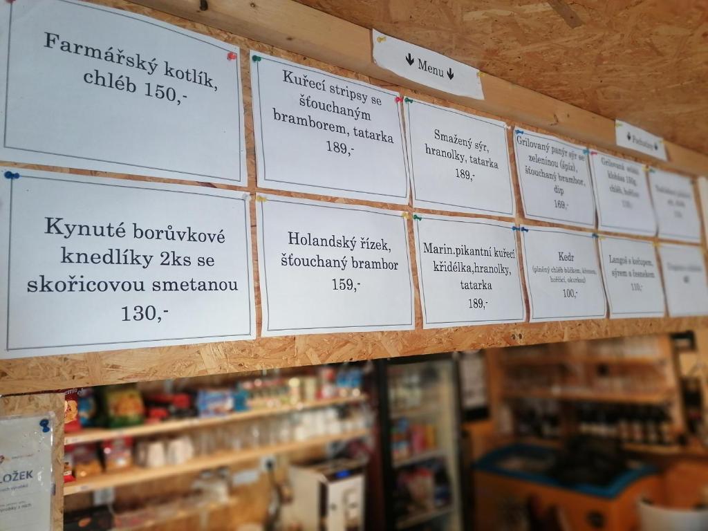 Certifikát, hodnocení, plakát nebo jiný dokument vystavený v ubytování Chata na kolech v areálu Koupaliště Bystré v Orlických horách