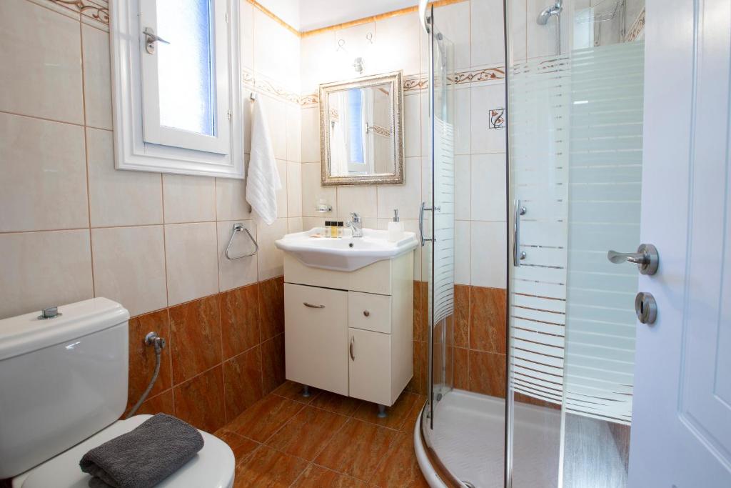 Kúpeľňa v ubytovaní Pantazis Studios in Agios Nikitas