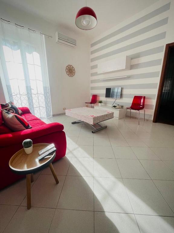 Χώρος καθιστικού στο Geas Apartment