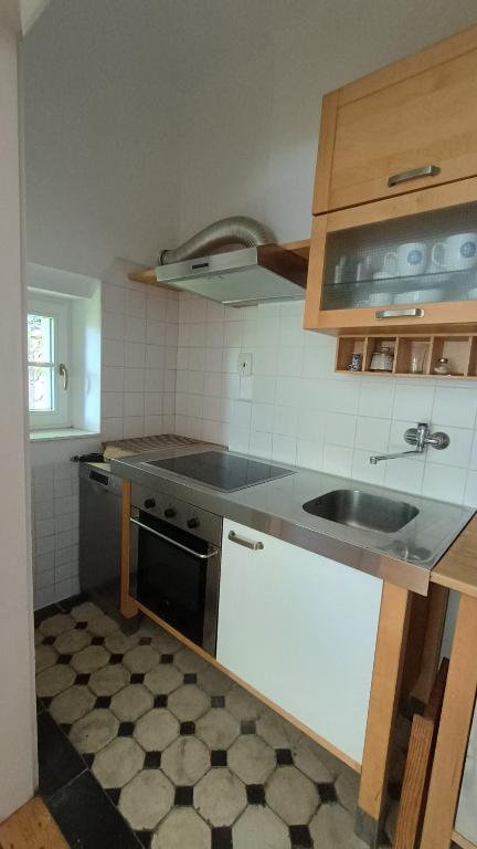 Kuchyň nebo kuchyňský kout v ubytování Green Point