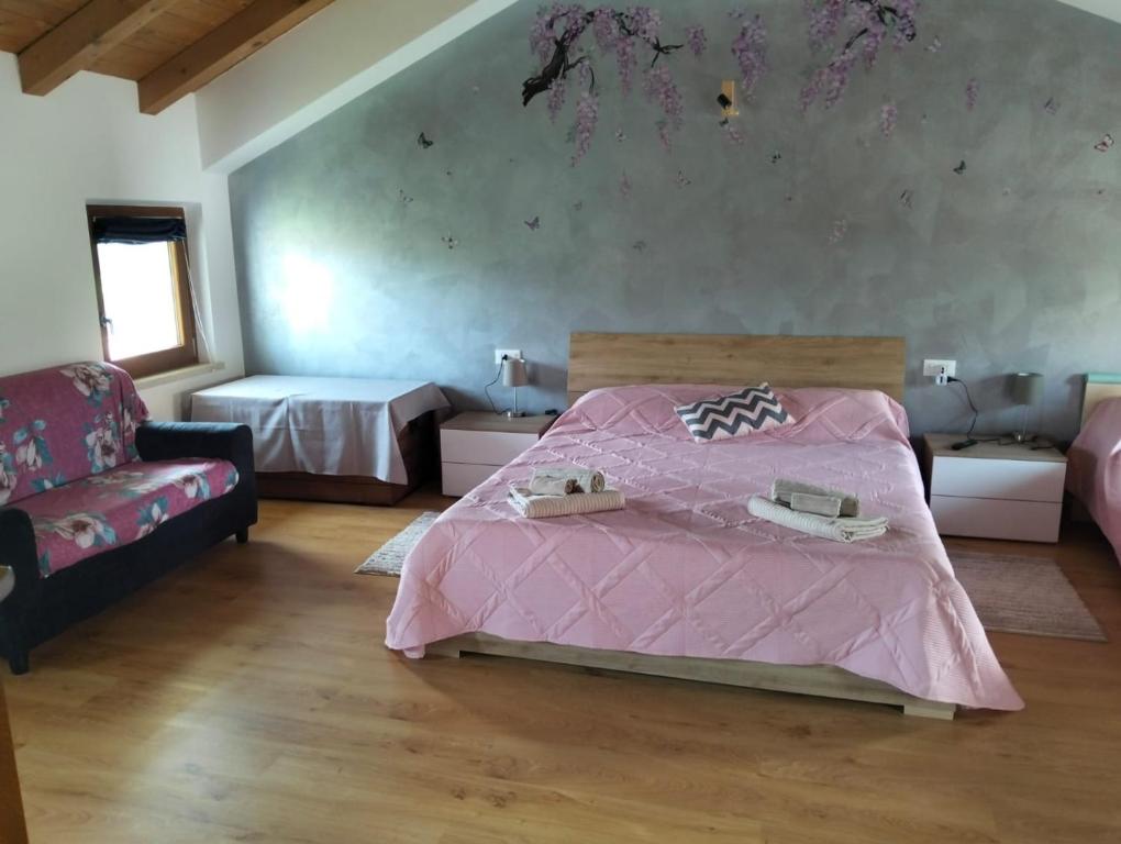 Postel nebo postele na pokoji v ubytování Casa AgriBon