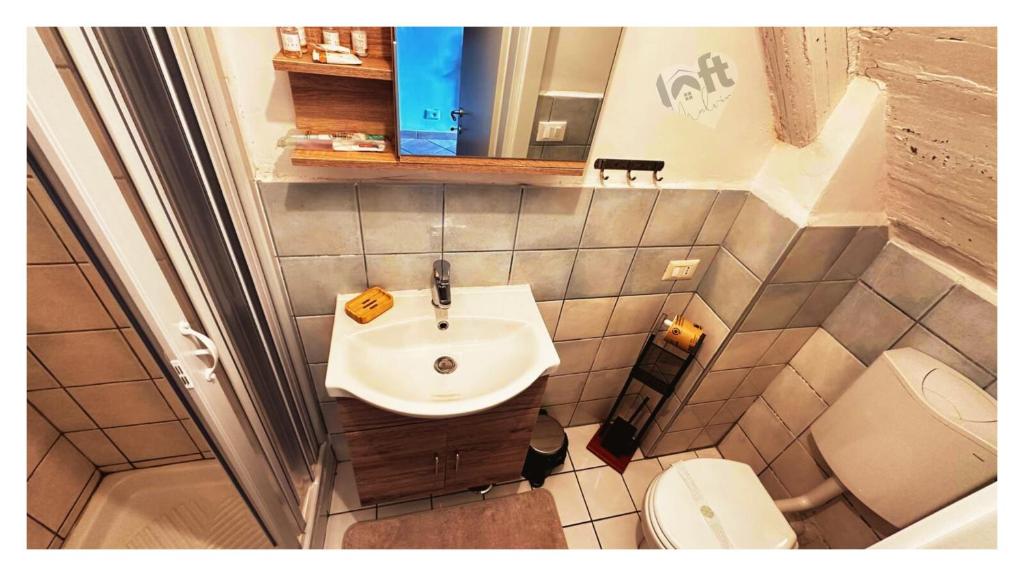 Koupelna v ubytování Centralissimo LOFT con camino romantico