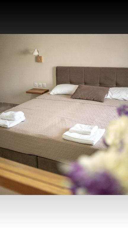 Postel nebo postele na pokoji v ubytování Pinelopi Hotel
