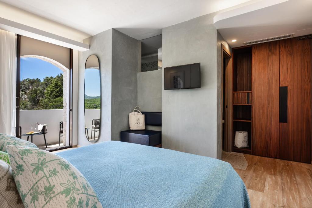 TV a/nebo společenská místnost v ubytování Hotel delle Rose a Luxury Boutique Hotel
