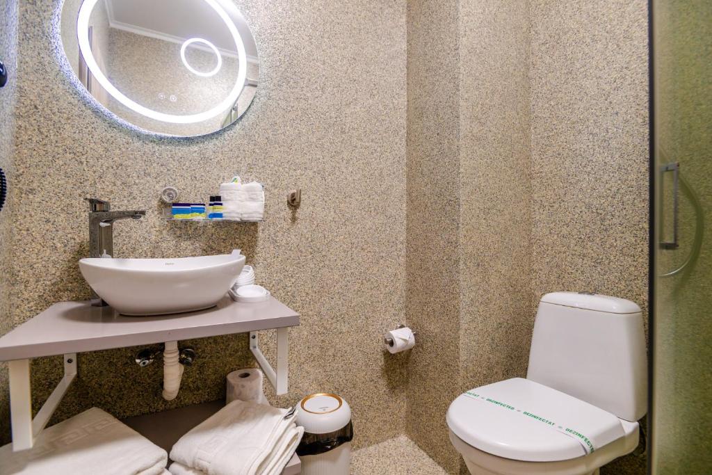 Koupelna v ubytování Hotel-Apartments Roxy&Maryo