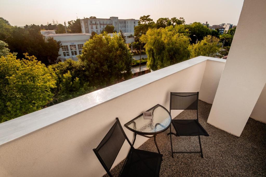 Balkón nebo terasa v ubytování Hotel-Apartments Roxy&Maryo