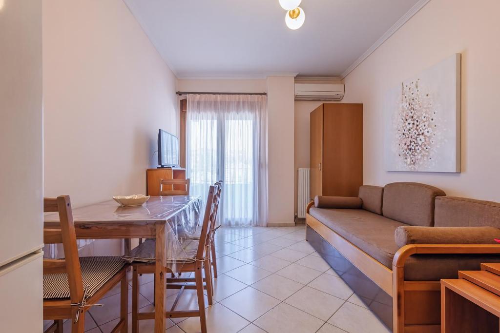 Posezení v ubytování Kallikratia Suites 3