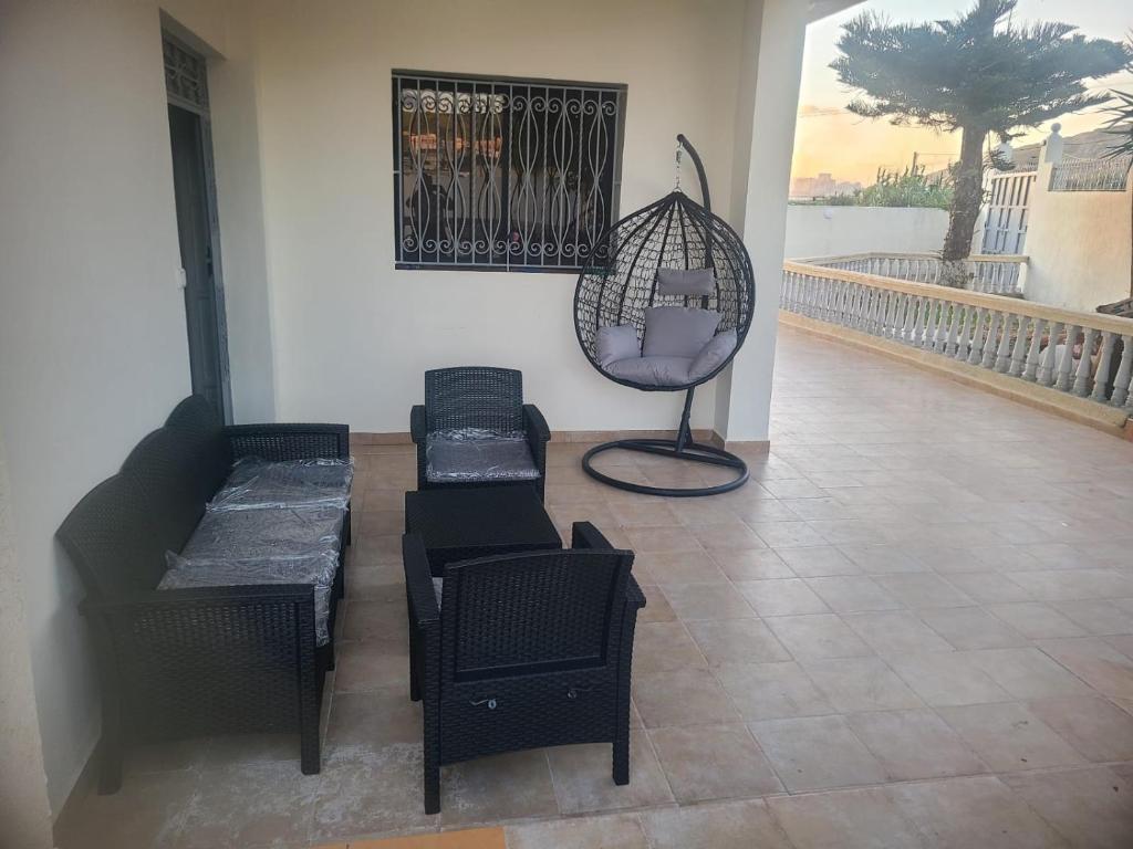 Posezení v ubytování Villa a oued alien
