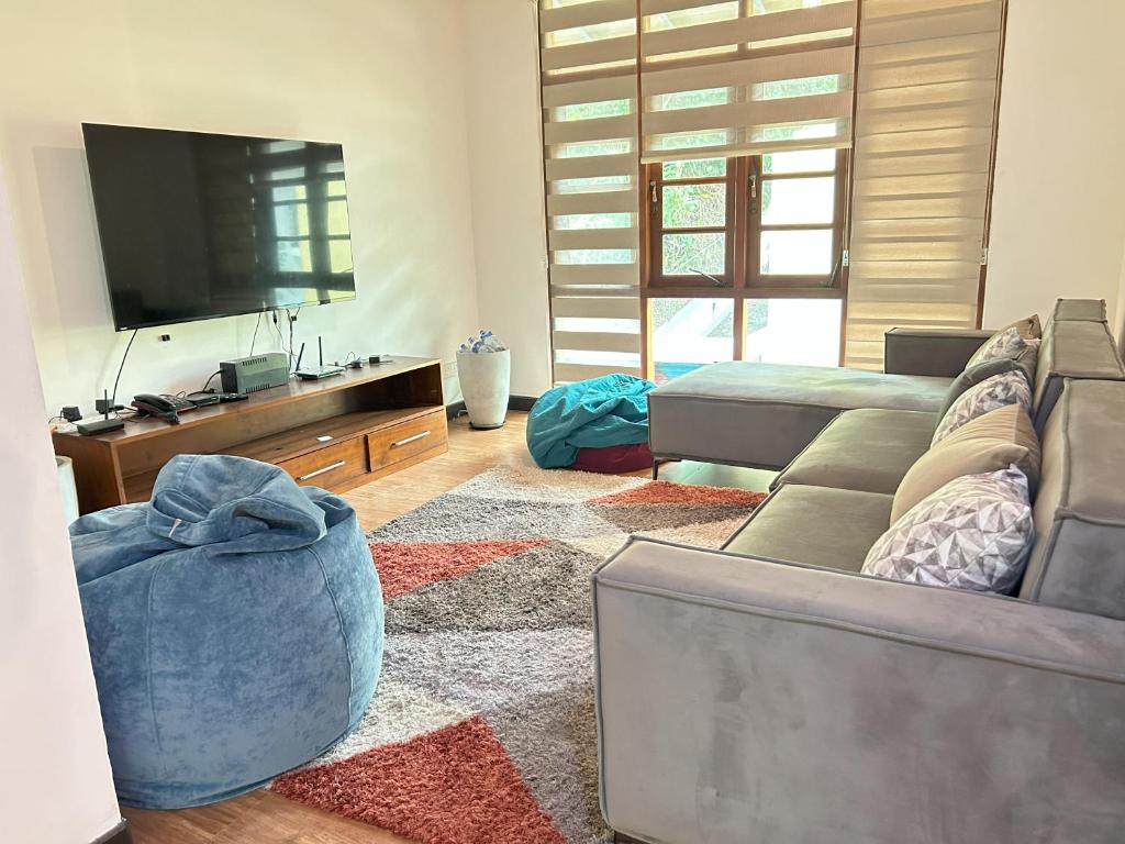 Χώρος καθιστικού στο Trident Kandy Homestay