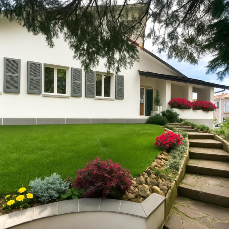 Zahrada ubytování B&B Villa Tersius