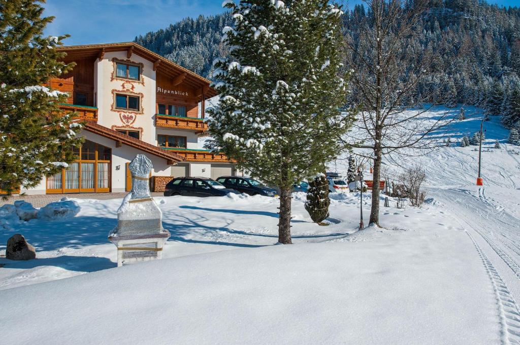Gästehaus Alpenblick v zimě