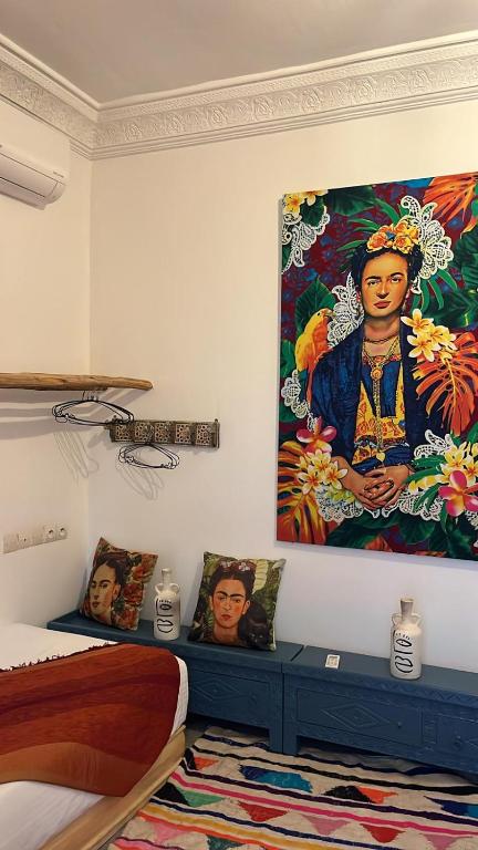 Posezení v ubytování Riad EL BADI
