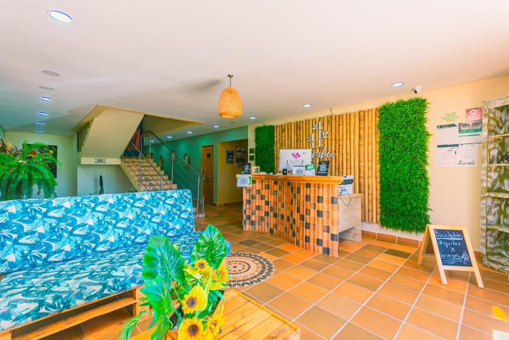 Posezení v ubytování Hotel Bambu Guatape