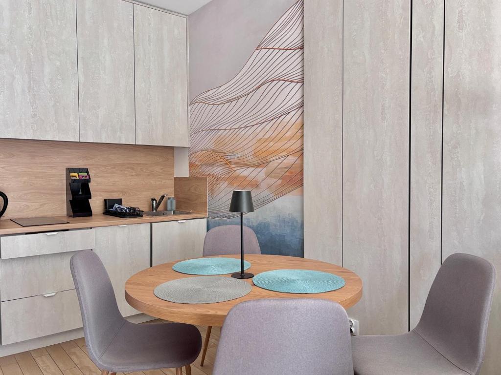Kuchyň nebo kuchyňský kout v ubytování Baltic Waves Resort & SPA Międzyzdroje 2
