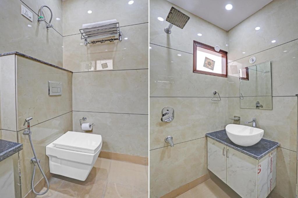 Koupelna v ubytování Hotel O Mannat Bhera Enclave