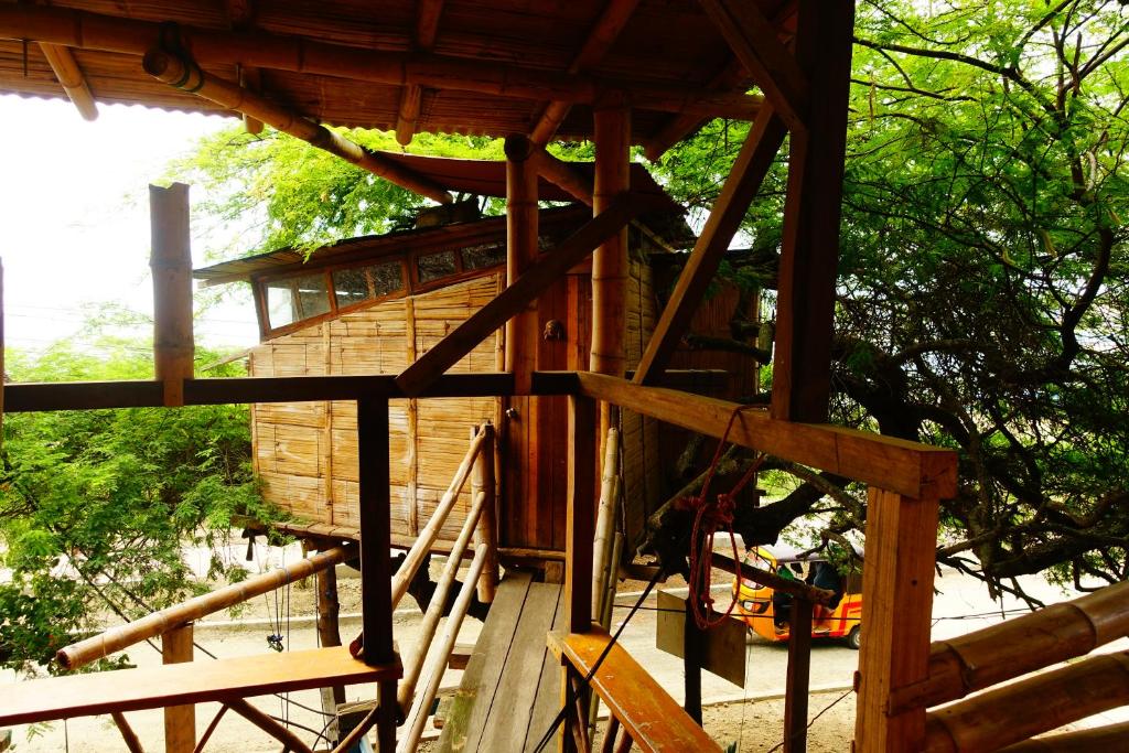 Balkón nebo terasa v ubytování hostal Monte Libano
