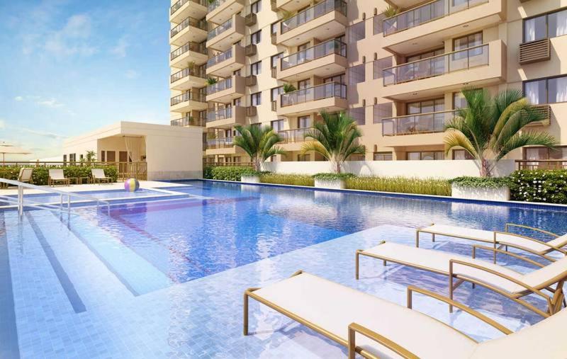 Πισίνα στο ή κοντά στο lindo apartamento com linda área externa no Recreio
