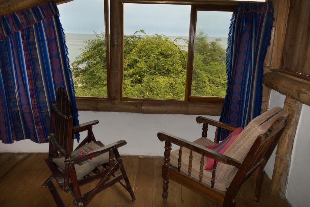 Posezení v ubytování hostal Monte Libano