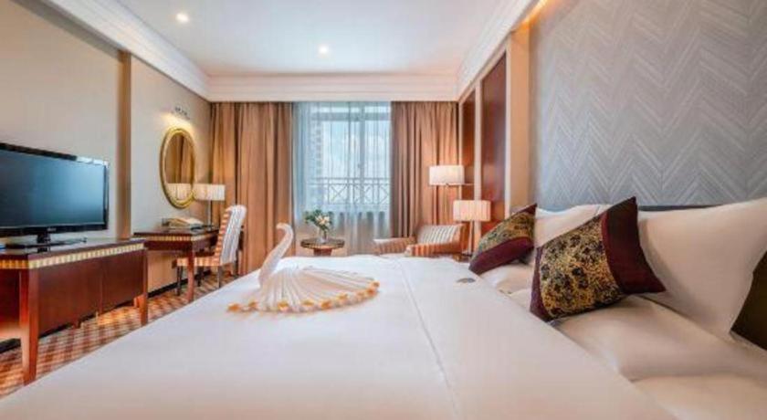 TV a/nebo společenská místnost v ubytování Nanning Yongjiang Hotel