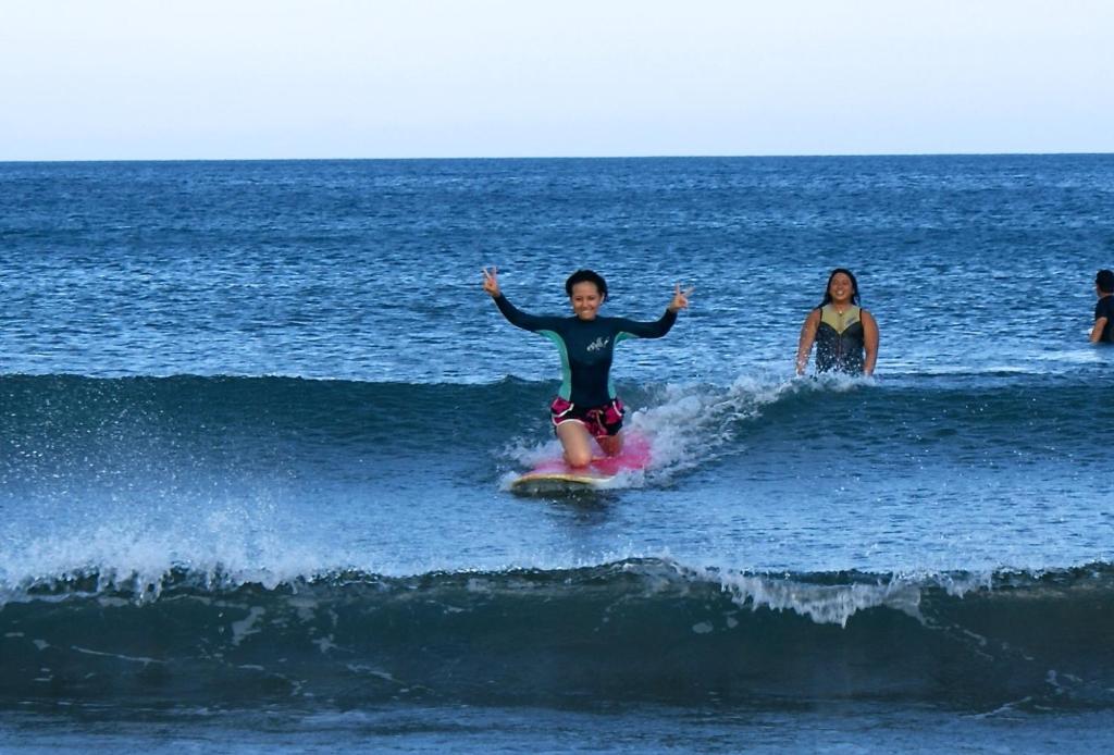 Majutusasutuse Surfspot House külastajad