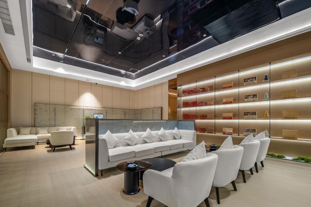 Posezení v ubytování Wyndham Garden Hotel Yiwu International Trade City