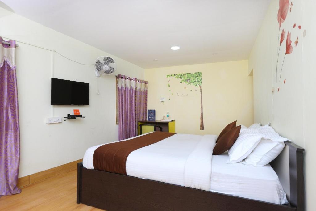 Postel nebo postele na pokoji v ubytování Hotel O India Gate Par View