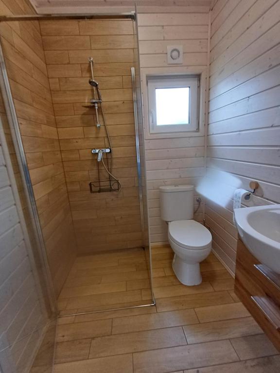 Koupelna v ubytování Osada Pana Kraba