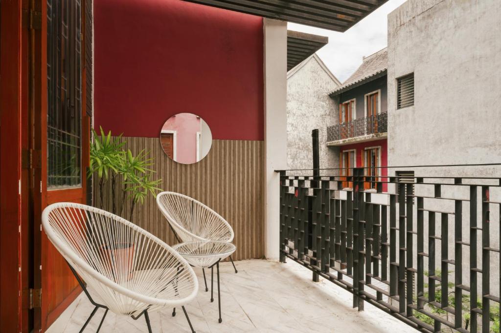 Balkón nebo terasa v ubytování House Of Papa Bangkok Siam