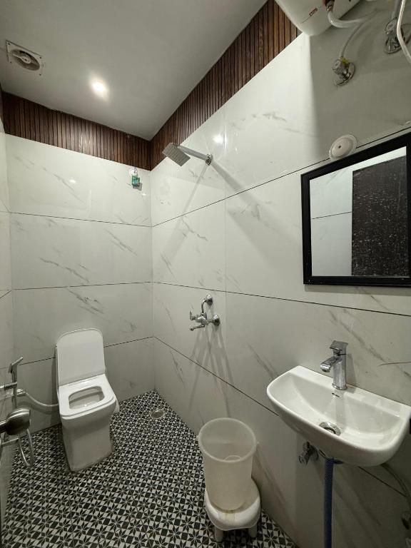 Koupelna v ubytování Hotel Pear