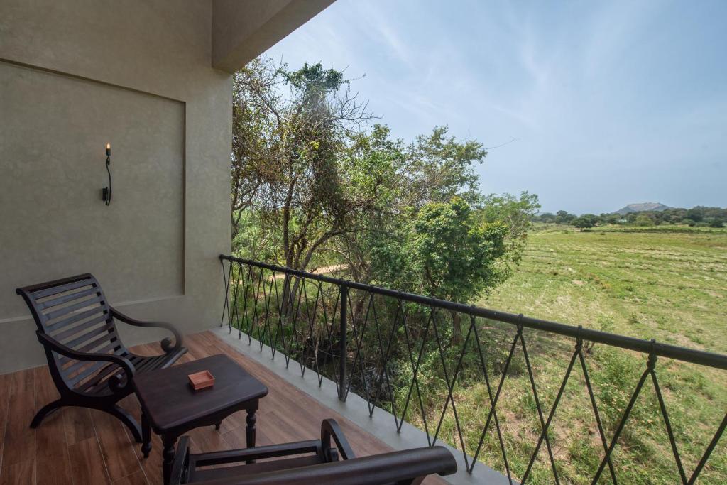 Balkón nebo terasa v ubytování Ceylon Breeze Sigiriya