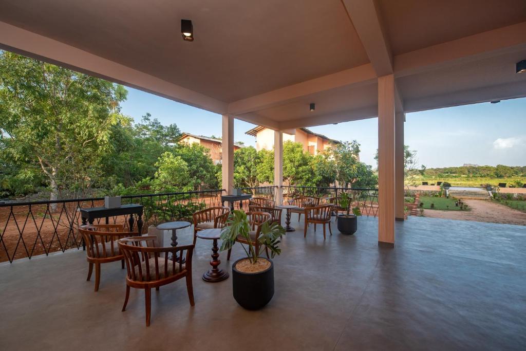 Balkón nebo terasa v ubytování Ceylon Breeze Sigiriya
