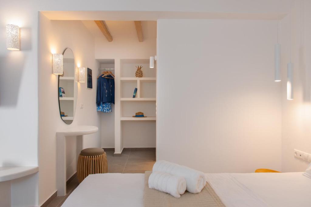 Postel nebo postele na pokoji v ubytování Hotel Efrosini