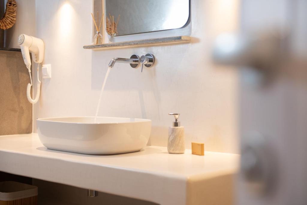 Koupelna v ubytování Hotel Efrosini