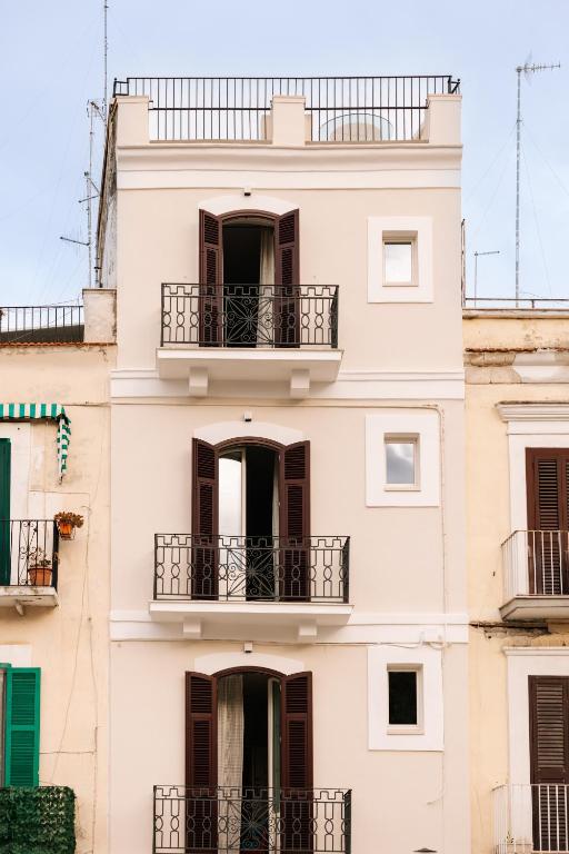 a facade of a building with balconies at Palazzina Gentile in Bari