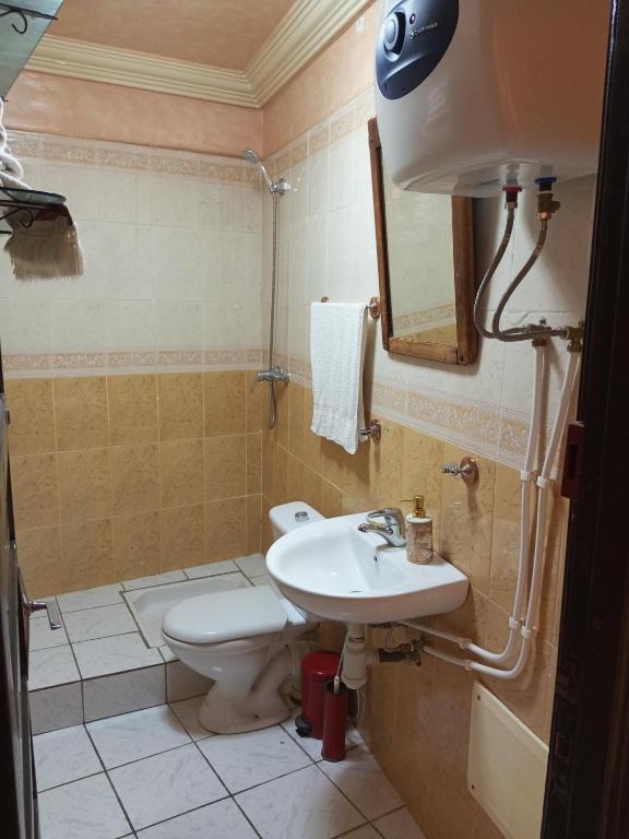 Koupelna v ubytování Riad Lahbiba