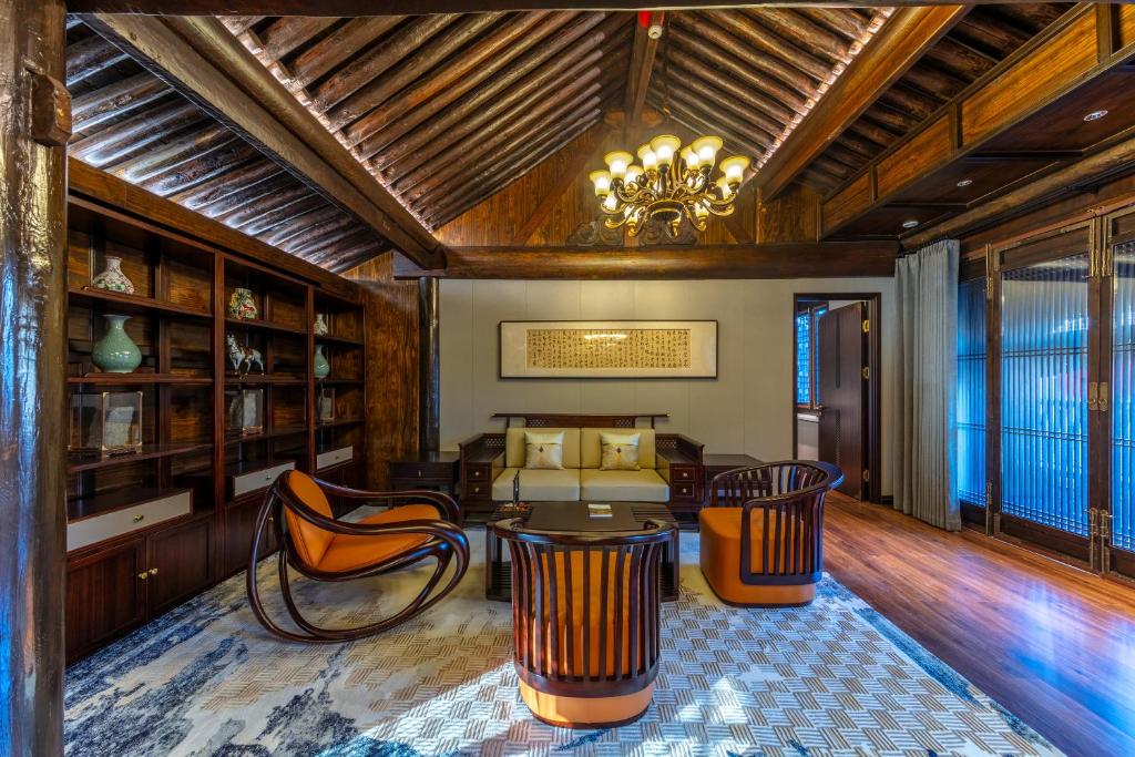Posezení v ubytování Tao Hotel