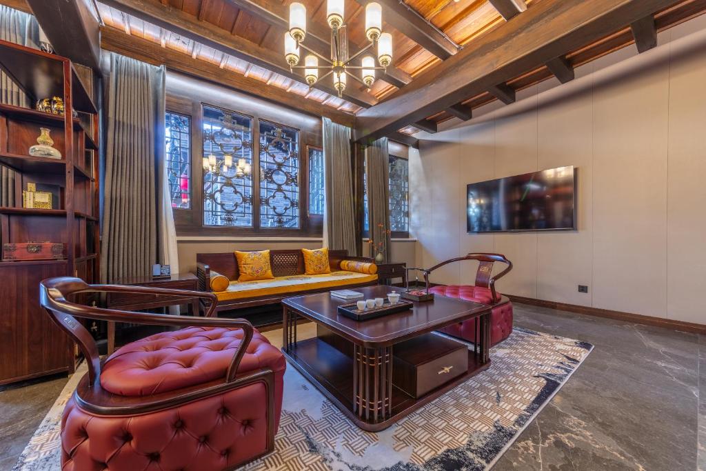 Posezení v ubytování Tao Hotel