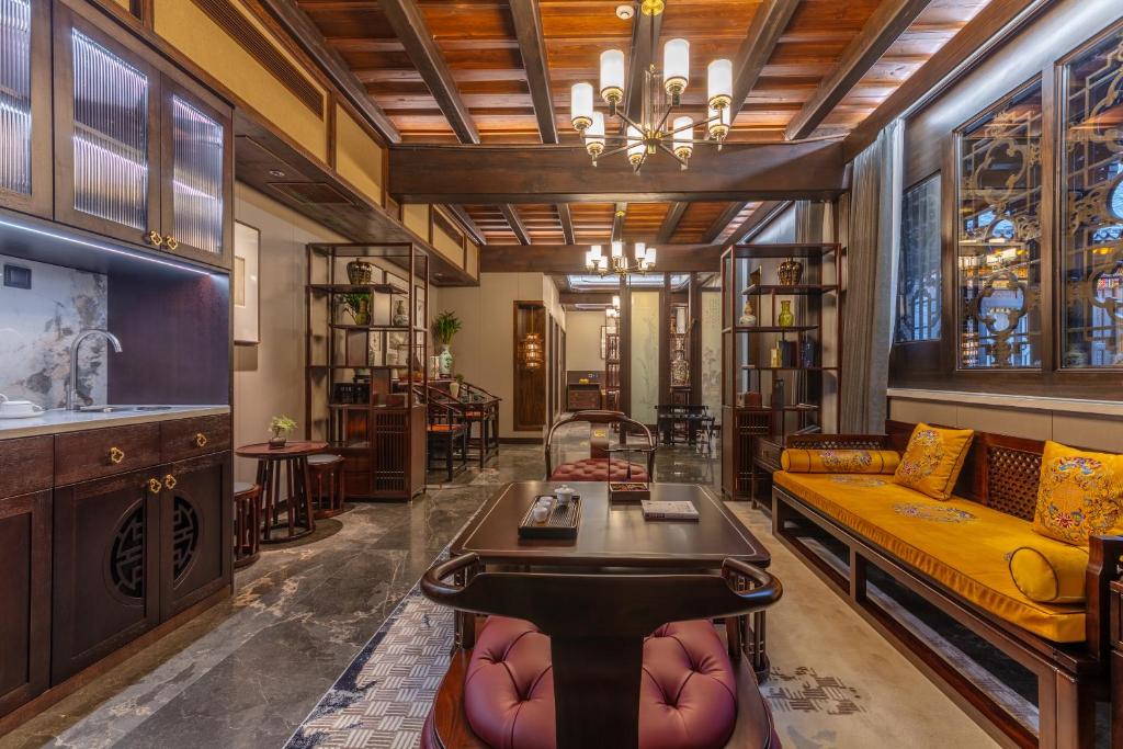 Posezení v ubytování Tao Hotel