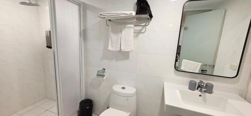 Koupelna v ubytování 喜園旅館Ximen Garden Inn